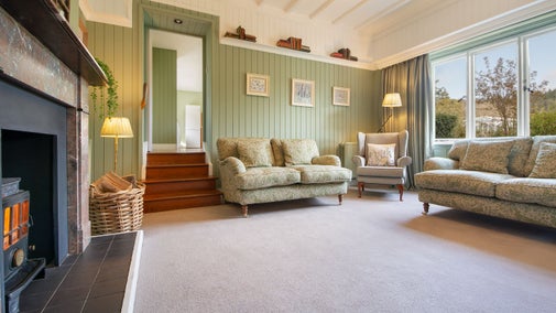 The sitting room at Cragside Garden Cottage, Northumberland